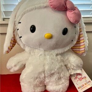 Hello Kitty White Plush with Pink Accents
